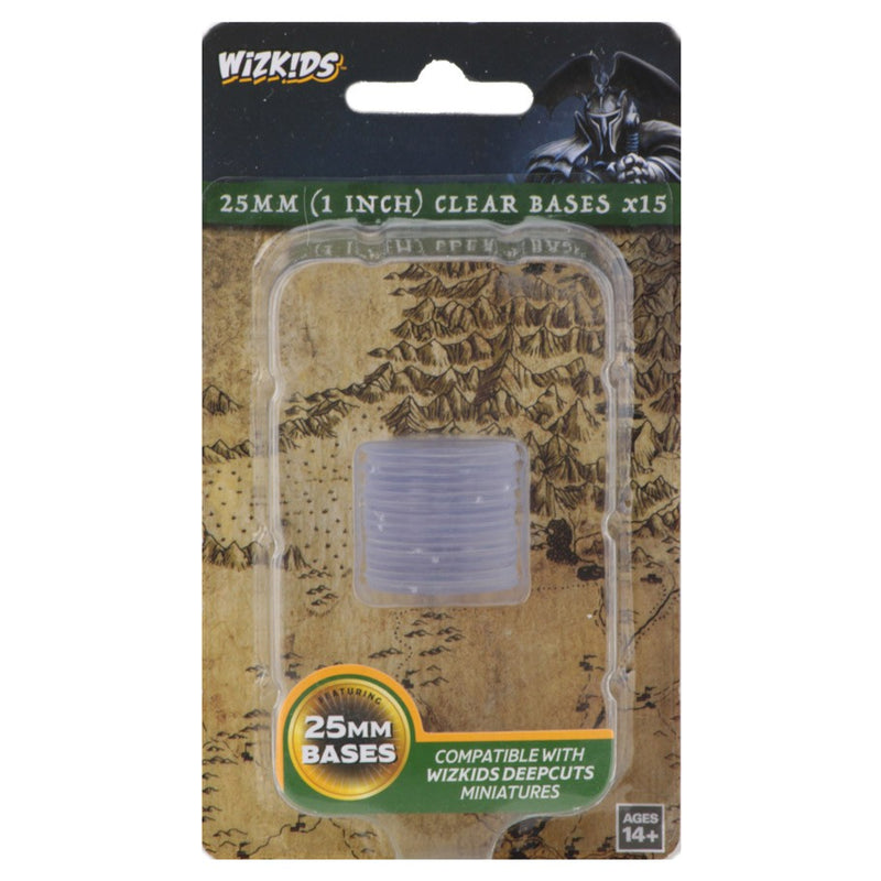 Wizkids 25mm Round Base (15) Clear