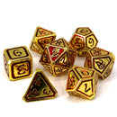Metal RPG Dice Set (7) - Kings of Gilded Ruin