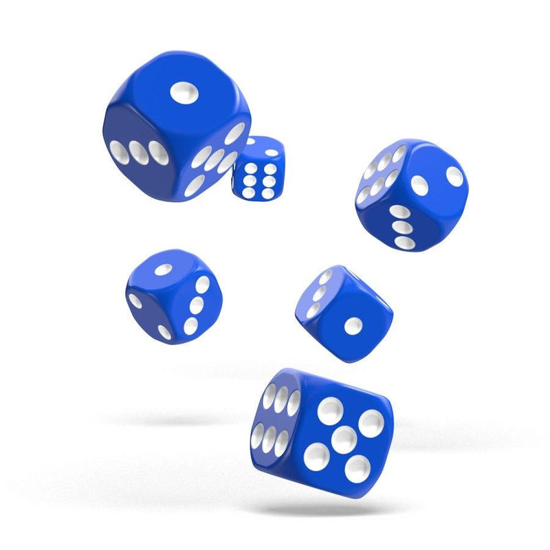 16mm D6 Dice Block (12) - Solid Blue