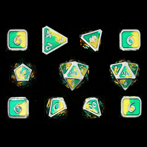 Metal RPG Dice Set (11) - Mythica Spellbinder Basilisk