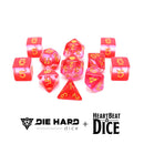 RPG Dice Set (11) - Translucent Lesbian Pride