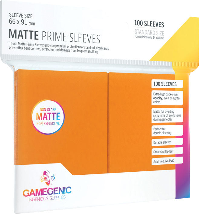 Gamegenic Matte Sleeves: Orange (100)