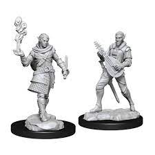 D&D Unpainted Minis: Pallid Elf Rogue and Bard