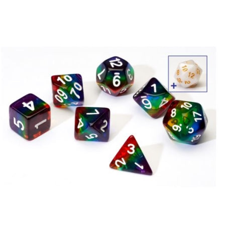 Sirius Dice 7 Dice RPG Set - Rainbow