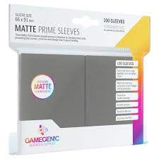 Gamegenic Matte Sleeves: Dark Grey (100)