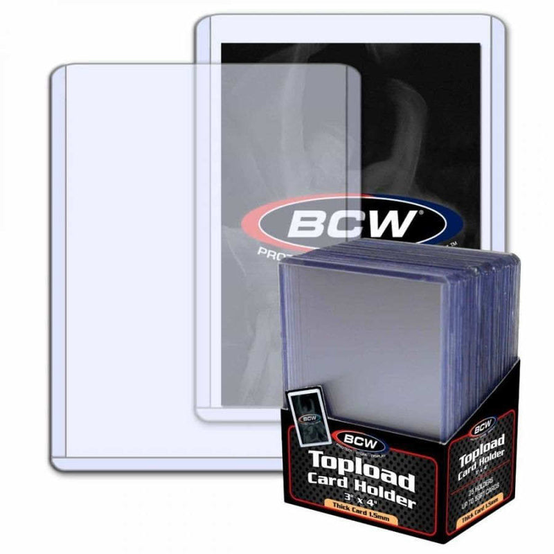 BCW Thick Toploaders 3 x 4 (25 pack)