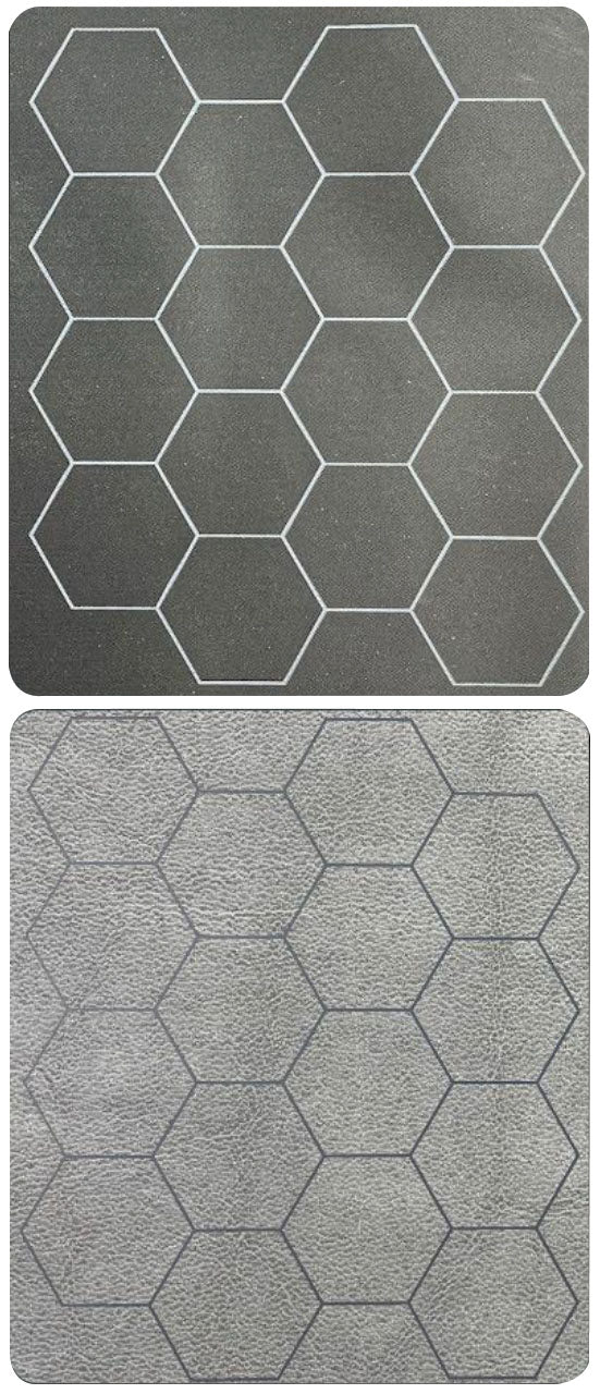 Double-Sided Megamat - 1 in. Black/Grey Hexes (34 x 48 inches)