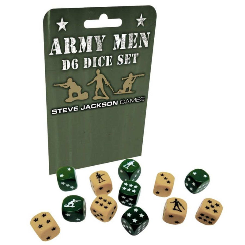 16mm D6 Dice Set (12) - Army Men