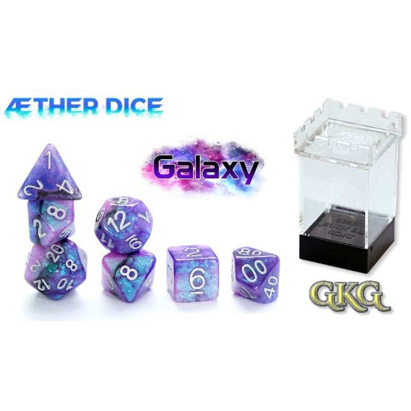 Aether Dice: Galaxy 7 Dice Polyhedral Set