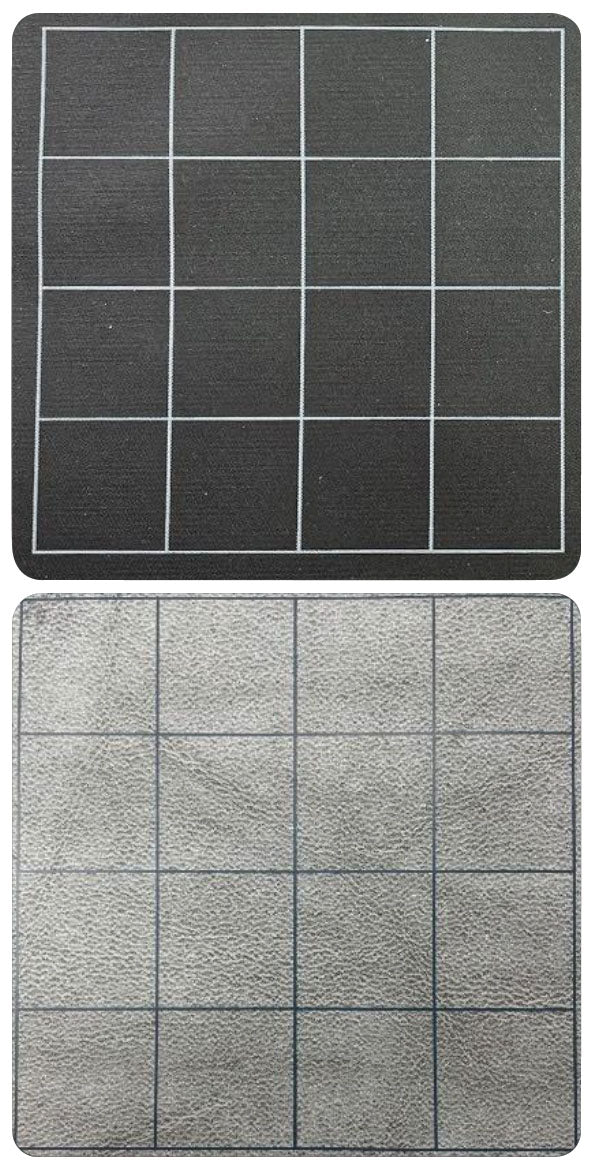 Double-Sided Megamat - 1 in. Black/Grey Squares (34 x 48 inches)