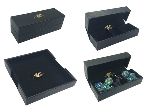 Luxury Faux Leather Dice Box / Rolling Tray