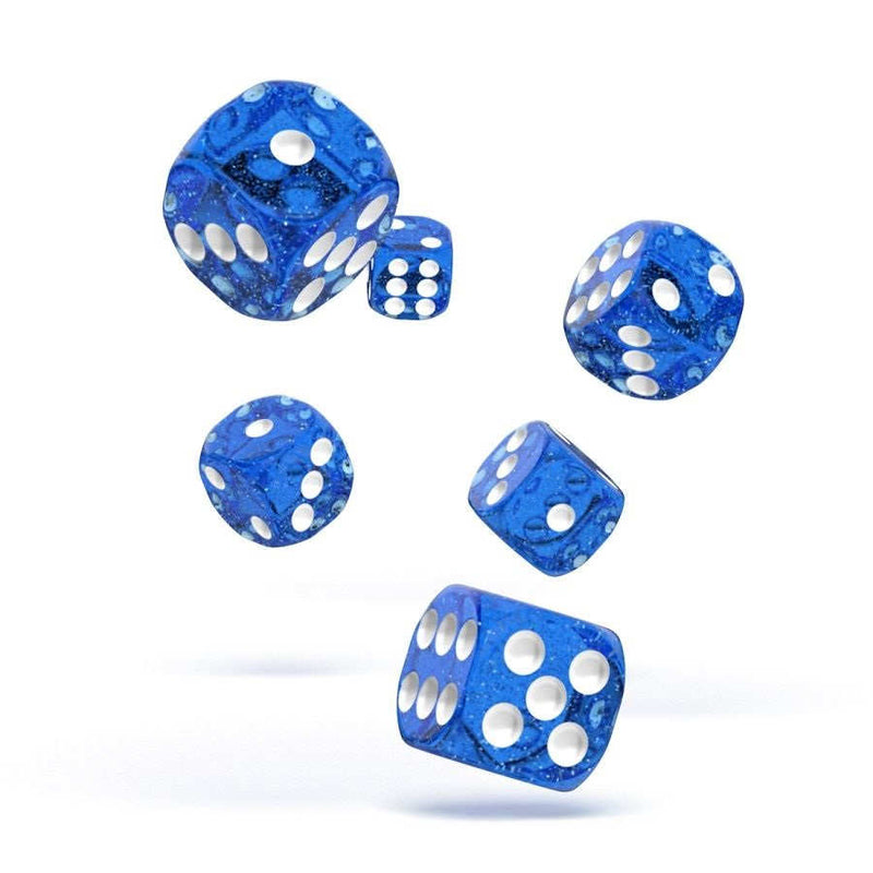 16mm D6 Dice Block (12) - Speckled Blue