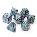 Metal RPG Dice Set (7) - Dreamscape Winter's Embrace