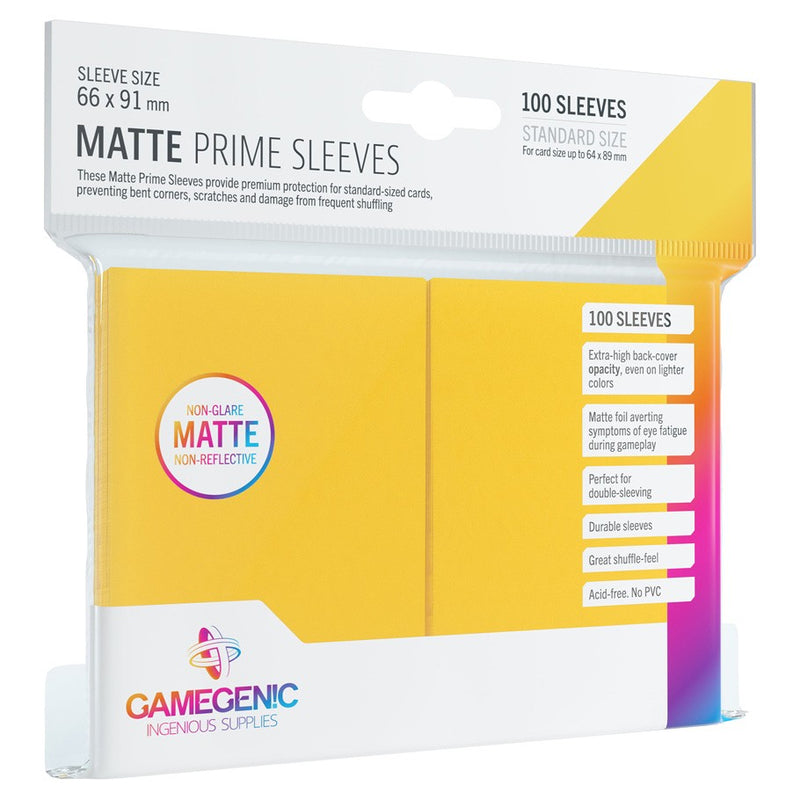 Gamegenic Matte Sleeves: Yellow (100)