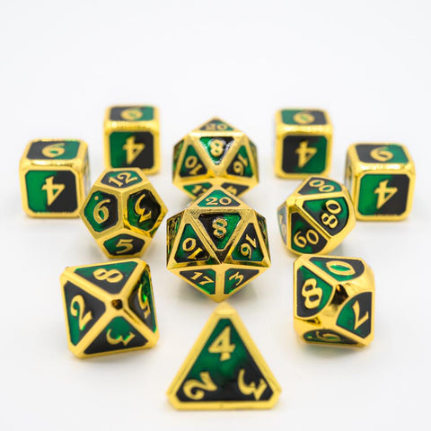 Metal RPG Dice Set (11) - Mythica Dark Arts Contagion