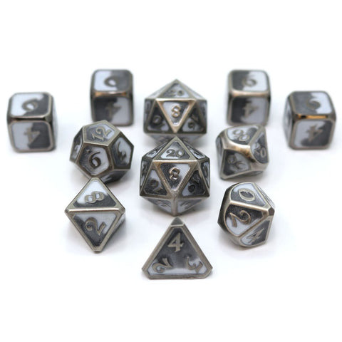 Metal RPG Dice Set (11) - Mythica Spellbinder Shadesteel