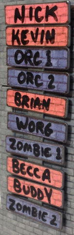 Dry-Erase Magnetic Turn Tracker