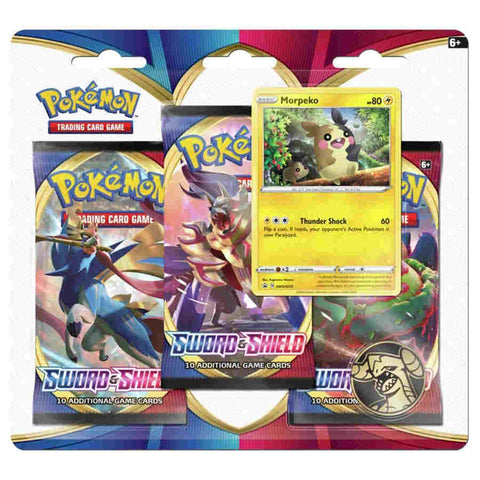 Pokemon: Sword and Shield Three Booster Blister
