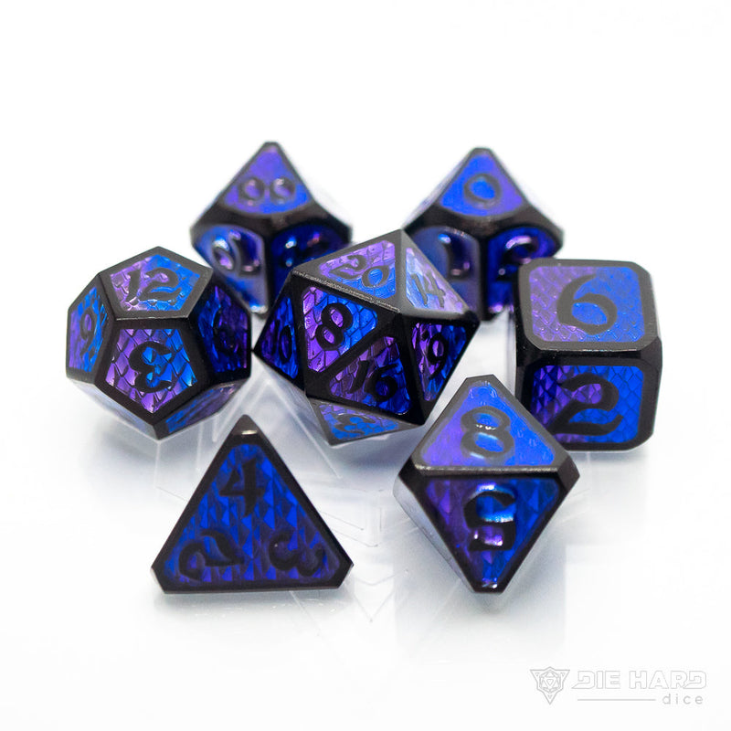 Metal RPG Dice Set (7) - Drakona Embers Inra