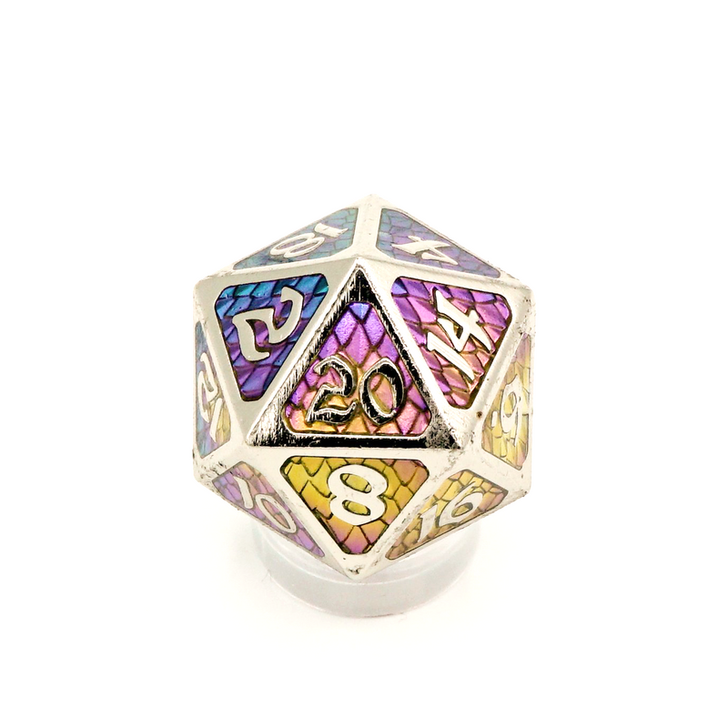 Metal Dire d20 (1) - Drakona Khaos Aether