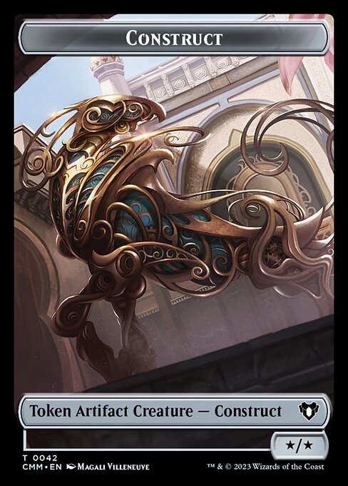 Treasure // Construct (0042) Double-Sided Token [Commander Masters Tokens]