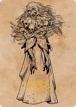 Myrkul, Lord of Bones Art Card (73) (Gold-Stamped Signature) [Commander Legends: Battle for Baldur's Gate Art Series]