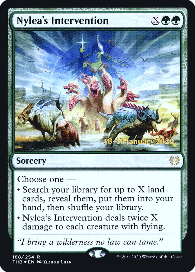 Nylea's Intervention [Theros Beyond Death Prerelease Promos]