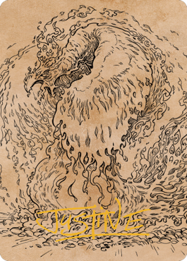 Nemesis Phoenix Art Card (Gold-Stamped Signature) [Commander Legends: Battle for Baldur's Gate Art Series]