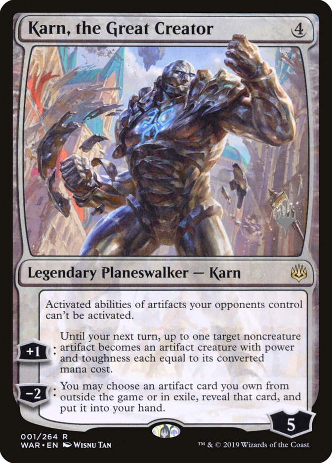 Karn, the Great Creator (Promo Pack) [War of the Spark Promos]