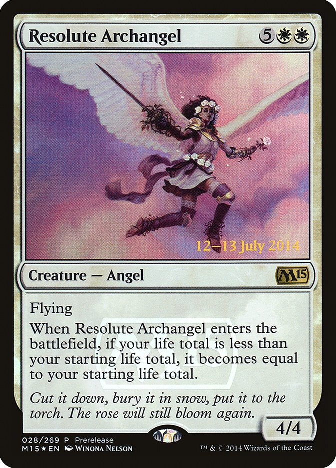 Resolute Archangel [Magic 2015 Prerelease Promos]