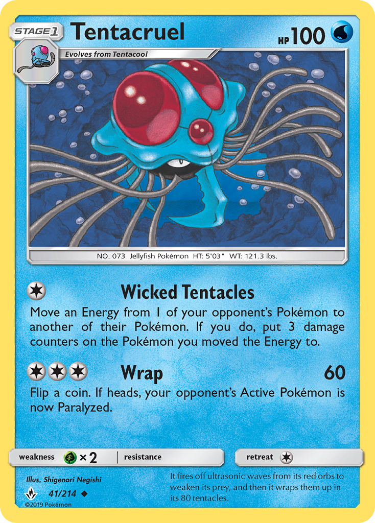 Tentacruel (41/214) [Sun & Moon: Unbroken Bonds]