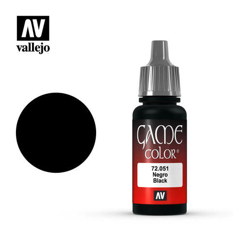 Picture of Vallejo Game Color - Black - VAL72051 - 17ml
