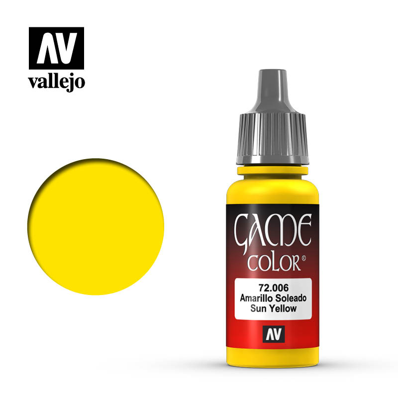 Picture of Vallejo Game Color - Sun Yellow - VAL72006 - 17ml