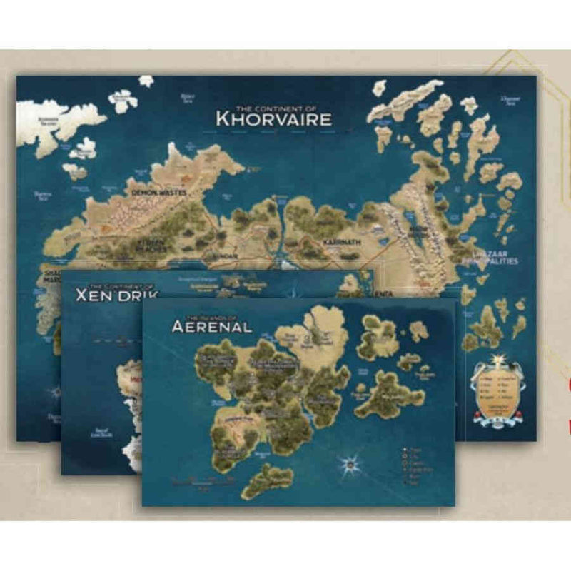 D&D - Eberron: Rising from the Last War Nations of Khorvaire Map Set