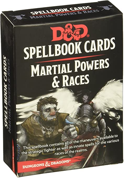 D&D - Spellbook Cards: Martial Powers and Races