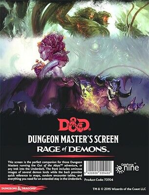 D&D - DM Screen: Out of the Abyss
