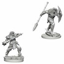 D&D Unpainted Minis: Dragonborn Fighter With Spear (Female)
