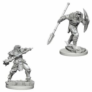D&D Unpainted Minis: Dragonborn Fighter With Spear (Female)