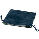Medium Satin-Lined Velvet Bag - Navy Blue