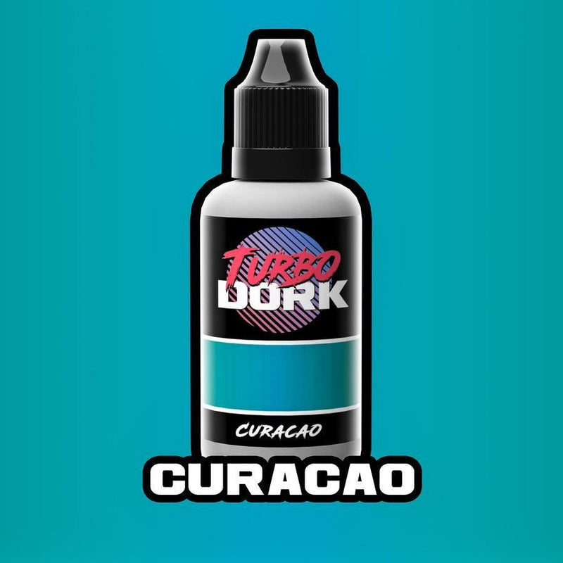 A picture of Turbo Dork - Metallic Acrylic Paint: Curacao (20ml Bottle)