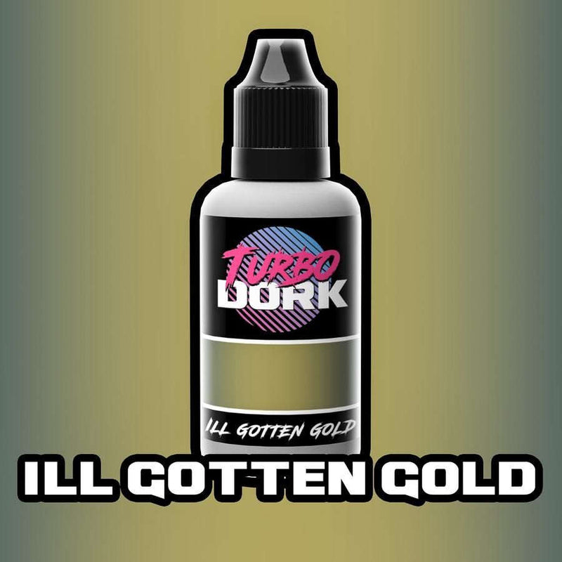 A picture of Turbo Dork - Metallic Acrylic Paint: Ill Gotten Gold (20ml Bottle)