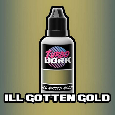 A picture of Turbo Dork - Metallic Acrylic Paint: Ill Gotten Gold (20ml Bottle)