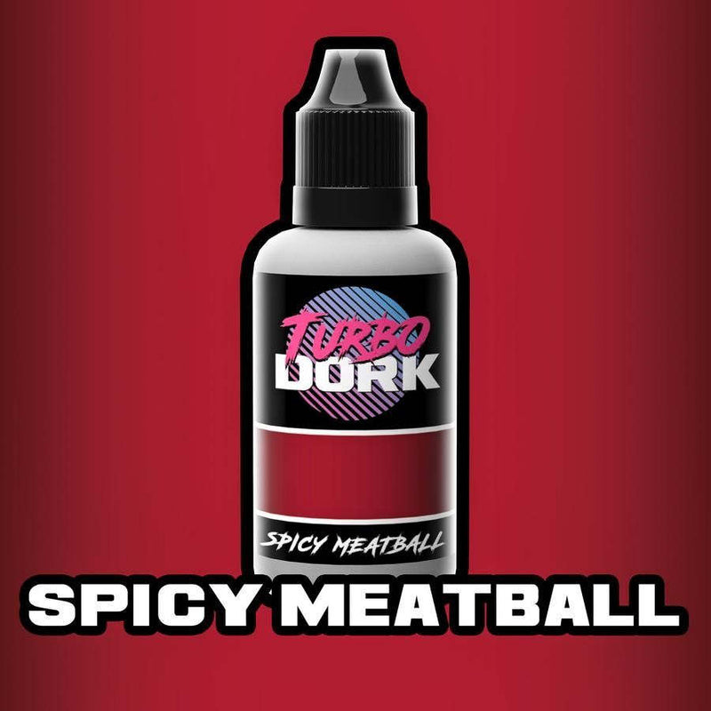 A picture of Turbo Dork - Metallic Acrylic Paint: Spicy Meatball (20ml Bottle)