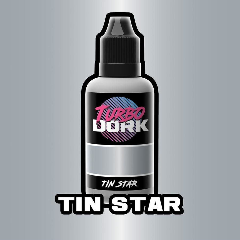 A picture of Turbo Dork - Metallic Acrylic Paint: Tin Star (20ml Bottle)