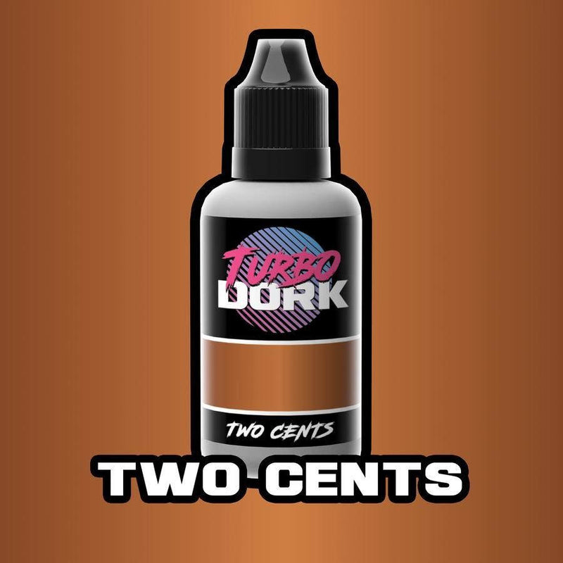 A picture of Turbo Dork - Metallic Acrylic Paint: Two Cents (20ml Bottle)