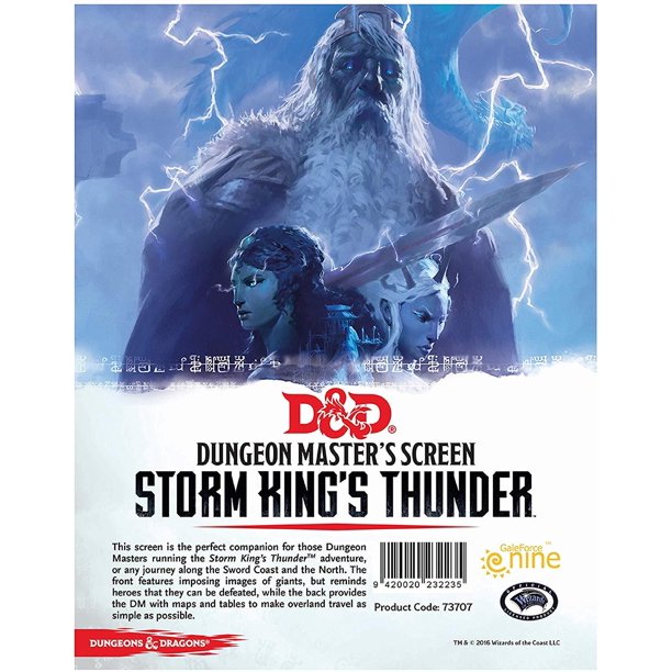 D&D - DM Screen: Storm King's Thunder