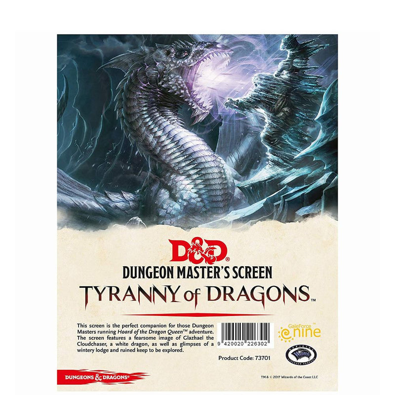 D&D - DM Screen: Tyranny of Dragons - Hoard of the Dragon Queen