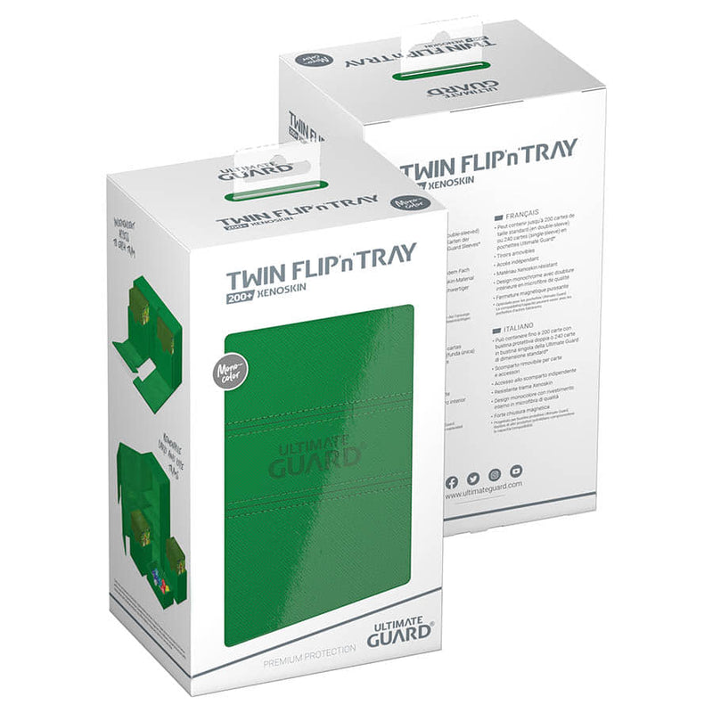 Twin Flip'N'Tray Deck Case 200+ - Xenoskin Monocolor Green