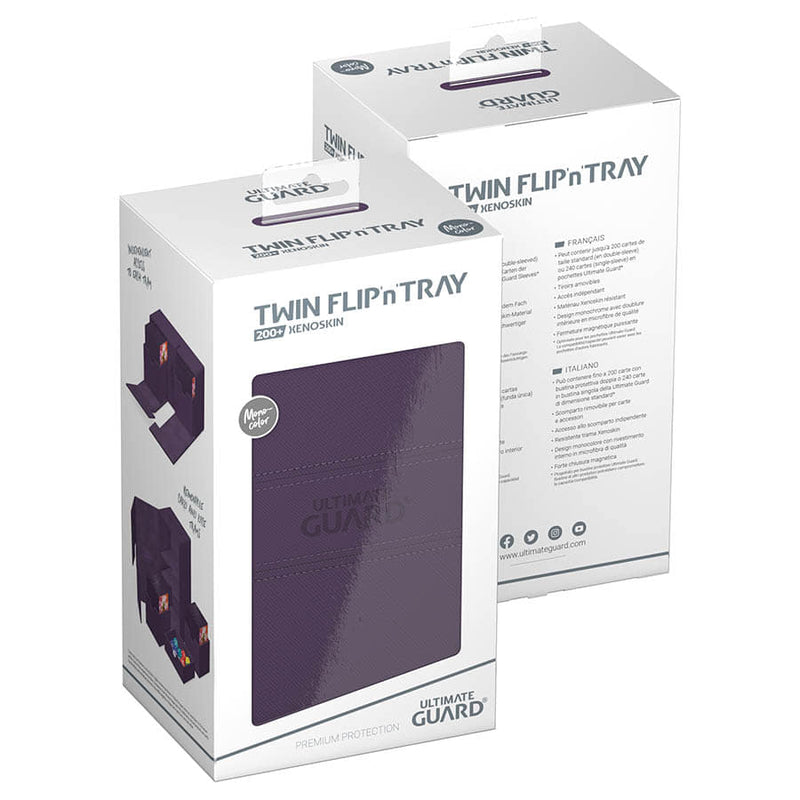 Twin Flip'N'Tray Deck Case 200+ - Xenoskin Monocolor Purple