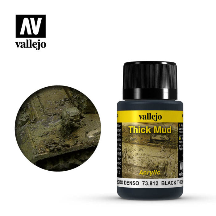 Picture of Vallejo Acylic - Thick Mud - Black Mud